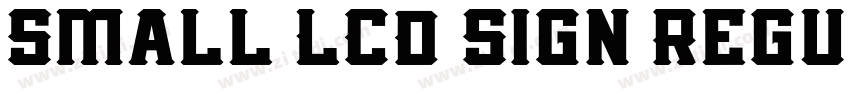 Small LCD Sign Regul字体转换